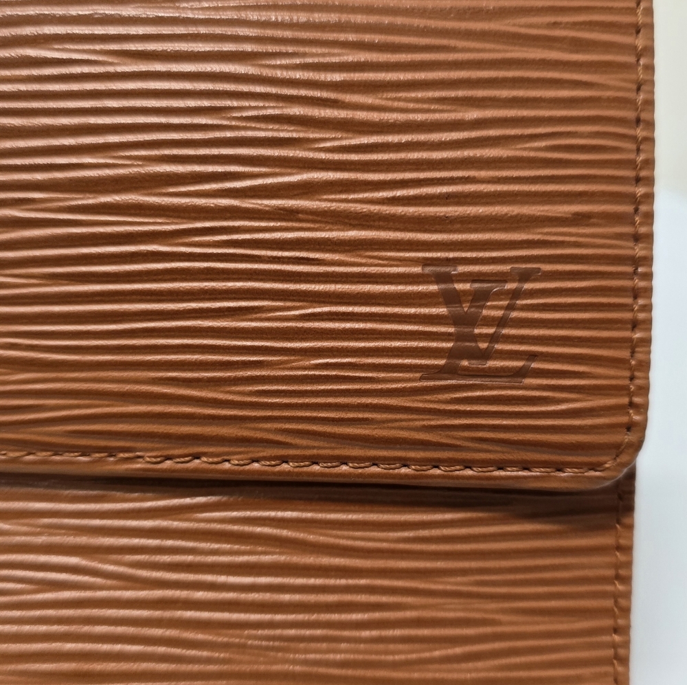 Authentic Louis Vuitton Tan Epi Tri-fold Long Wallet - Picture 8 of 15
